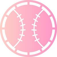 Baseball Solid Multi Gradient Icon vector