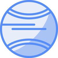 Basketball Line Filled Blue Icon vector