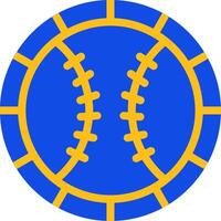 Baseball Flat Two Color Icon vector