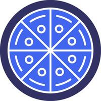 Pizza Solid Two Color Icon vector