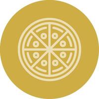 Pizza Line Multi color Icon vector