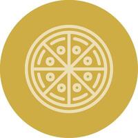 Pizza Line Multi color Icon vector