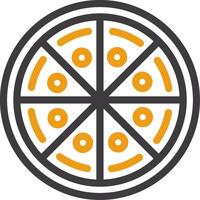 Pizza Line Two Color Icon vector