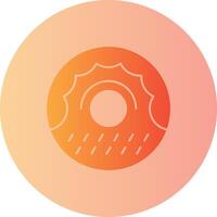 Donut Gradient Circle Icon vector