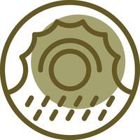 rosquilla lineal circulo icono vector