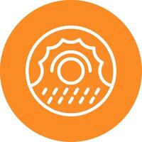 Donut Outline Circle Icon vector