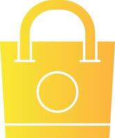 Shopping Bag Solid Multi Gradient Icon vector