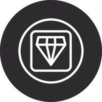 Diamond Inverted Icon vector