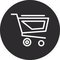 Shopping Cart Inverted Icon vector