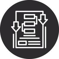 Business Plan Inverted Icon vector