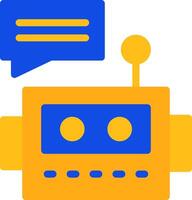 Chatbot Flat Two Color Icon vector