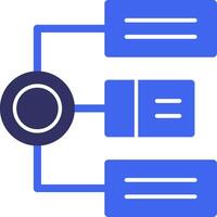 Algorithm Solid Two Color Icon vector
