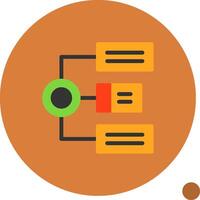 Algorithm Flat Shadow Icon vector