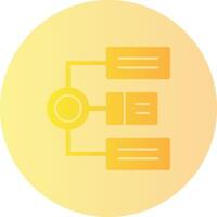 Algorithm Gradient Circle Icon vector