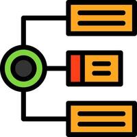 Algorithm Line Filled Icon vector