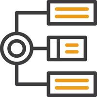 Algorithm Glyph Circle Icon vector