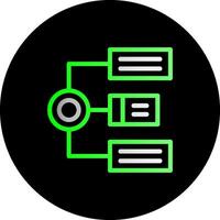 Algorithm Dual Gradient Circle Icon vector