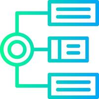 Algorithm Linear Gradient Icon vector
