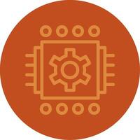 Machine Learning Line Multi color Icon vector