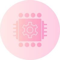 Machine Learning Gradient Circle Icon vector