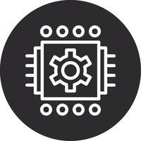 Machine Learning Inverted Icon vector