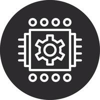 Machine Learning Inverted Icon vector