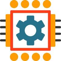 Machine Learning Flat Icon vector