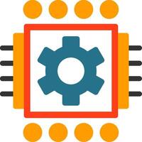 Machine Learning Flat Icon vector