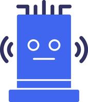 Smart Assistant Solid Two Color Icon vector