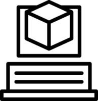 Augmented Reality Line Icon vector