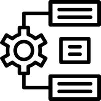 Natural Language Processing Line Icon vector