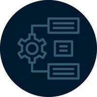 Natural Language Processing Line Multi color Icon vector