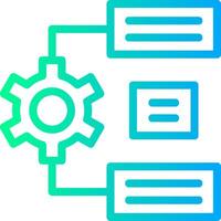 Natural Language Processing Linear Gradient Icon vector