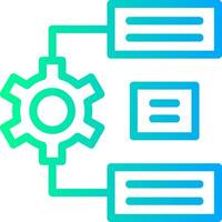 Natural Language Processing Linear Gradient Icon vector