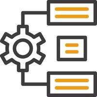 Natural Language Processing Line Circle Icon vector