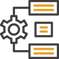 Natural Language Processing Line Circle Icon vector