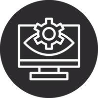 Computer Vision Inverted Icon vector