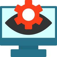 Computer Vision Flat Icon vector