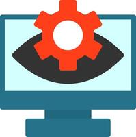 Computer Vision Flat Icon vector