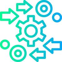 Automation Linear Gradient Icon vector
