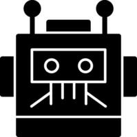 Cyborg Glyph Icon vector