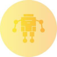 Exoskeleton Gradient Circle Icon vector