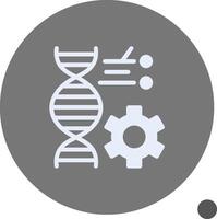 Genetic Engineering Glyph Shadow Icon vector