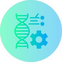 Genetic Engineering Gradient Circle Icon vector