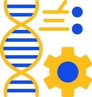 Genetic Engineering Flat Two Color Icon vector