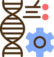 Genetic Engineering Color Filled Icon vector