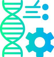 Genetic Engineering Solid Multi Gradient Icon vector