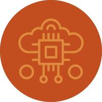 Swarm Intelligence Line Multi color Icon vector
