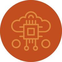 Swarm Intelligence Line Multi color Icon vector