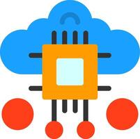 Swarm Intelligence Flat Icon vector